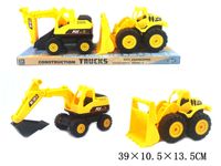 maszyny budowlane w kloszu