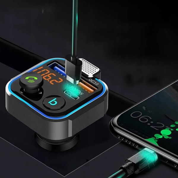 Transmiter Bluetooth do Samochodu Zestaw Głośnomówiący MP3 Ładowarka FM zdjęcie 9