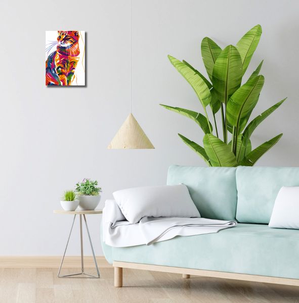 Obraz 20x30cm Nasycony Kot zdjęcie 2