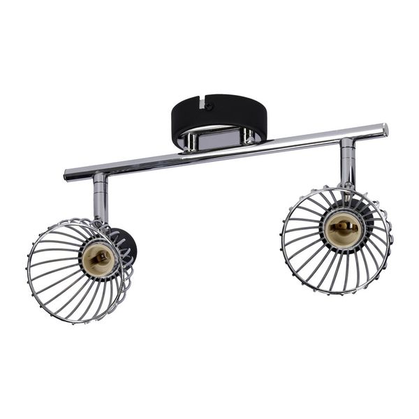 Modo listwa 2x40W E14 czarny+chrom zdjęcie 5