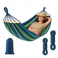 HAMAK OGRODOWY 2 OSOBOWY HUŚTAWKA XXL MOCNY WZMOCNIONY PAŁĄK DUŻY + TORBA