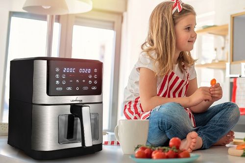 FRYTKOWNICA BEZTŁUSZCZOWA AIRFRYER 8L NIEPRZYWIERAJĄCA 12 PROGRAMÓW na Arena.pl