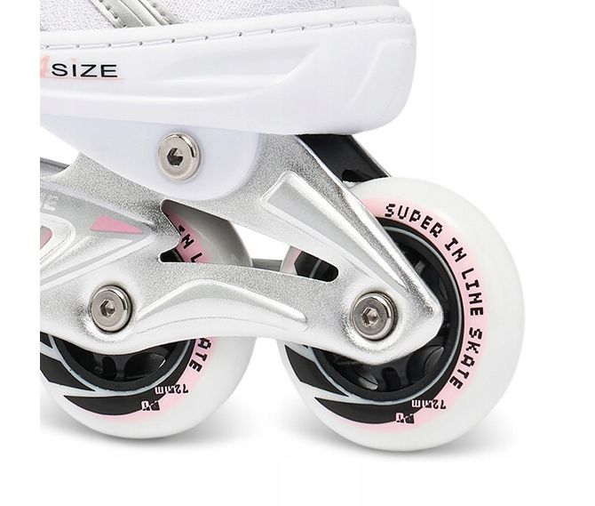 Rolki Regulowane RAVEN Pulse White/Pink 37-40 zdjęcie 2