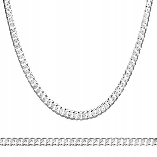 ŁAŃCUSZEK MĘSKI SREBRNY DŁUGI 55 cm PEŁNY SPLOT PANCERKA 3,2 mm SREBRO 925 na Arena.pl