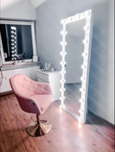 Lustro WHITE III 180 x 80 do makijażu, makeupu, wizażu