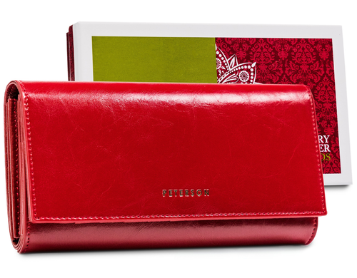 skórzany portfel na karty z ochroną rfid stop - peterson na Arena.pl