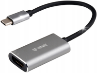 Adapter przejściówka YENKEE USB-C TypC HDMI 4K ALU