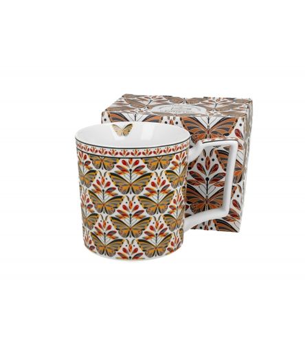 KUBEK PORCELANOWY DUŻY XXL DUO MOTYLE GEOMETRIC PAPILIO  650 ML na Arena.pl
