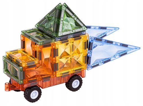 Klocki Magnetyczne Konstrukcyjne Panele Magnetic TILES Pojazdy Figury 100 na Arena.pl