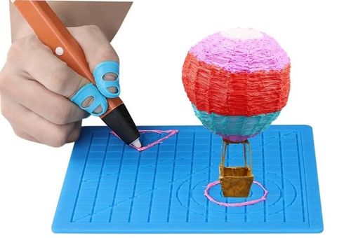 DŁUGOPIS 3D NIEBIESKI DRUKARKA 3D PEN DZIECI + WKŁAD 110m + MATA + SZABLONY na Arena.pl