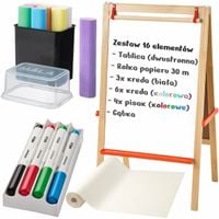 Zestaw do malowania rysowania tablica kreda pisaki IKEA MALA 16 elementów