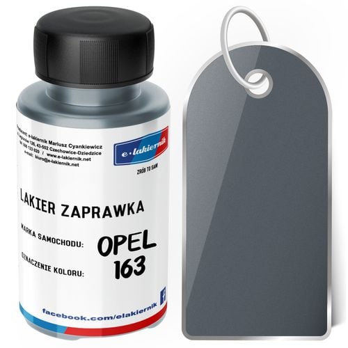 lakier zaprawka + bezbarwny zaprawkowy samochodowy opel 163 lichtsilber na Arena.pl