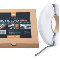 Klej butylowy do reflektorów lamp samochodowych Bitmat SB-4 sznur 4 mm 5 m