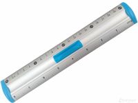 linijka aluminiowa 20cm niebieska bl040-nb a'12