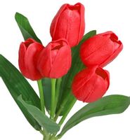 TULIPANY BUKIET TULIPANÓW GUMOWANE GUMOWE SILIKONOWE JAK ŻYWE