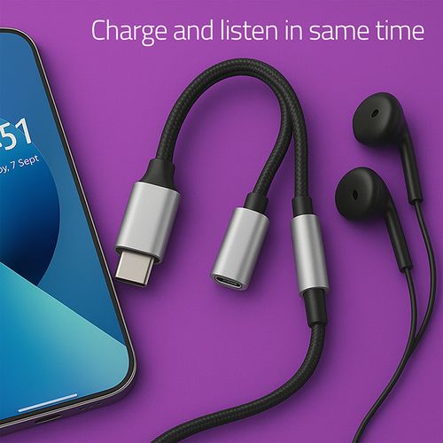 Qoltec Adapter USB-C do Jack 3.5mm PD 15W Audiophile na Arena.pl