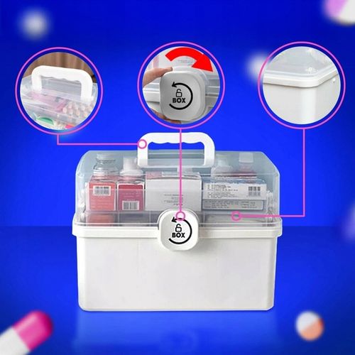 Organizer na leki skrzynka kuferek pojemnik tabletki zamykany na Arena.pl