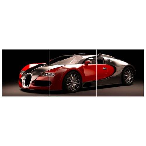 Obraz 150X50 Czerwone Bugatti Veyron Samochód Aut na Arena.pl