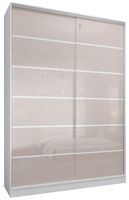 SZAFA PRZESUWNA 170 x 250 BIAŁA LACOBEL CAPPUCINO