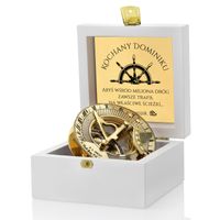 KOMPAS ZEGAR SŁONECZNY GRAWER prezent Urodziny