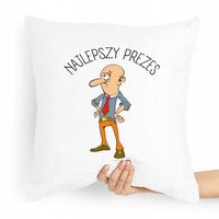 Dla Prezesa Viceprezesa Poduszka Najlepszy Prezes Z Nadrukiem Ze Zdjęciem