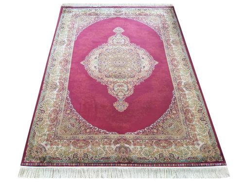 Dywan Ekskluzywny Qum Silk 01 Red 200 x 300 cm czerwony na Arena.pl