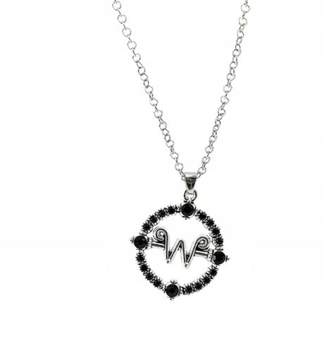 Gotycki Naszyjnik Łańcuszek z Wednesday Addams Serial Goth Filmowy Prezent na Arena.pl