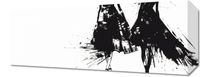 Obraz 50x20cm Atramentowy Przerys