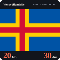 Karta eSIM Internet Wyspy Alandzkie 20 GB na 30 dni - bez rejestracji