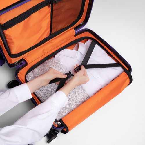 Walizka Kabinowa, Ciche i Skrętne Kółka 360°, Zamek TSA, ABS, Pomarańczowy na Arena.pl