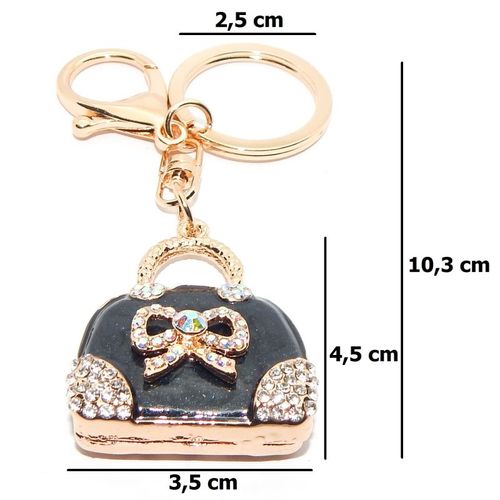 Ozdobny brelok do kluczy czarna torebka na Arena.pl