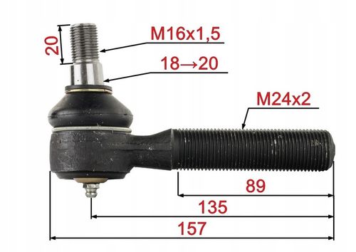 KOŃCÓWKA DRĄŻKA PRZEGUB KIEROWNICZY URSUS C-360 C360 KPL ZESTAW na Arena.pl