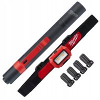 Latarka Czołowa 350lm + Latarka 100lm zestaw Milwaukee