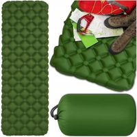 Mata Turystyczna Karimata Dmuchana Materac do spania 195x60 cm Zielony