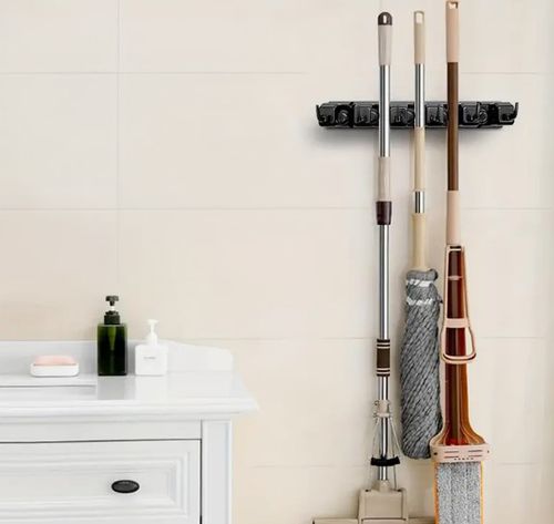 WIESZAK UCHWYT NA ŚCIANĘ ŚCIENNY NA MIOTŁY NARZĘDZIA SZCZOTKI GRABIE na Arena.pl