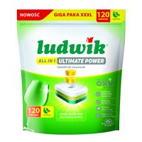 Ludwik Tabletki Do Zmywarek All In One Ultimate Power Lemon 120Szt.