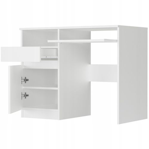 Meble biurko komputerowe stolik 96cm białe N35LEWE na Arena.pl