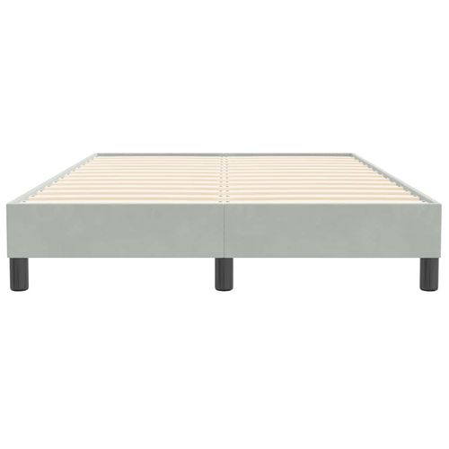 Łóżko Box Spring bez materaca Jasnoszary 120x210 cm Aksamit na Arena.pl
