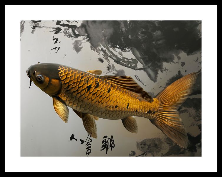 Plakat 40x30cm Spokojna Ryba Koi zdjęcie 3