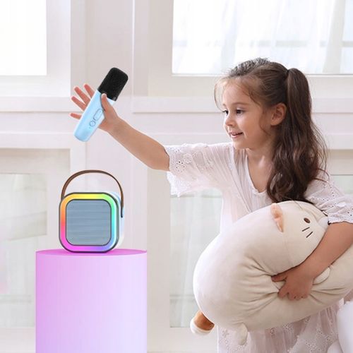 ZESTAW KARAOKE 2 MIKROFONY + GŁOŚNIK BEZPRZEWODOWY BLUETOOTH SUPER DŹWIĘK na Arena.pl