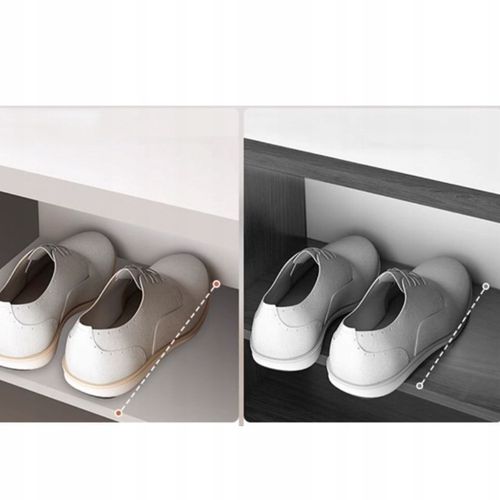 NOWOCZESNA KOMODA SZAFKA BIAŁA POJEMNA NA BUTY OBUWIE REGAŁ 2 DRZWI WĄSKA na Arena.pl