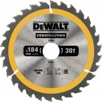 DeWALT tarcza piła do drewna 184mm 30mm 30z DT1942