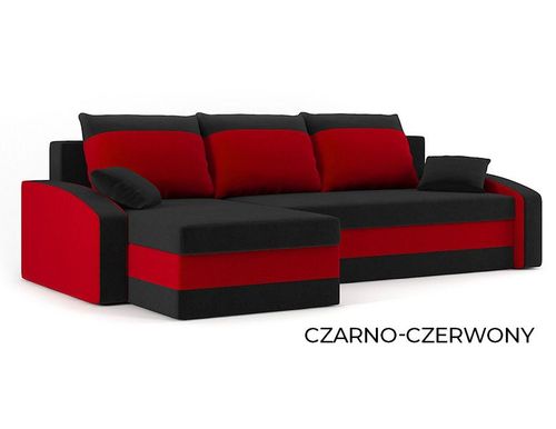 Narożnik Hewlet czarno-czerwony na Arena.pl