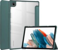Etui Samsung Tab A8 10.5 X200 X205 Smart Cover Przezroczyste Plecy Zielone