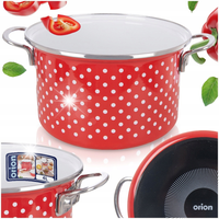 GARNEK EMALIOWANY NA INDUKCJĘ GAZ EMALIA TRADYCYJNY 4L 22CM