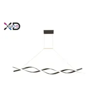 Żyrandol LED 37W 4000K czarny 120cm do salonu i biura