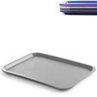 taca z polipropylenu fast food 30.5x41.5cm - szara