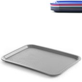 taca z polipropylenu fast food 30.5x41.5cm - szara