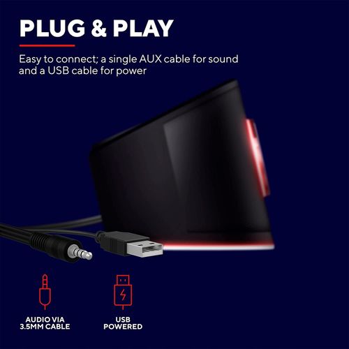 Trust GXT 619 THORNE RGB LED SOUNDBAR 2.0 6 W na Arena.pl