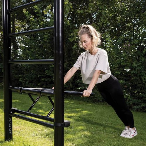 Siłownia Ogrodowa PlayBase MTL Sport | Drążek + Poręcze + Kółka 245 cm na Arena.pl